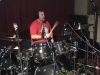 Adam Idell tracking drums for Defection album sessions (5-18-19)  photo by Steve Ornest